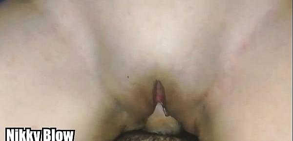  Homemade hot bareback riding with cum inside pussy